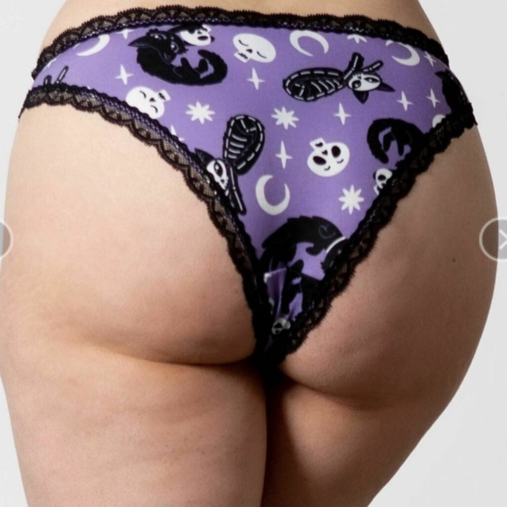 Killstar Purple Purr Off Panties Size XL